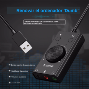 Tarjeta Audio Usb Orico Sound Adapter Sc2