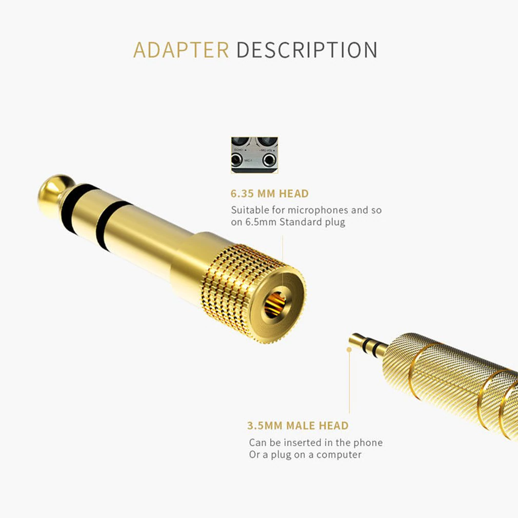 Adaptador 3.5 Jack a 6.35 Plug (PAR) - Imagen 4