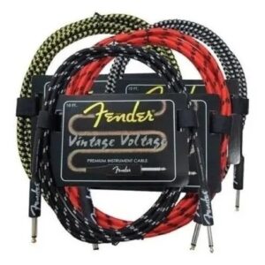Cable De Instrumento Fender Vintage 6 Metros Guitarra Bajo 20ft