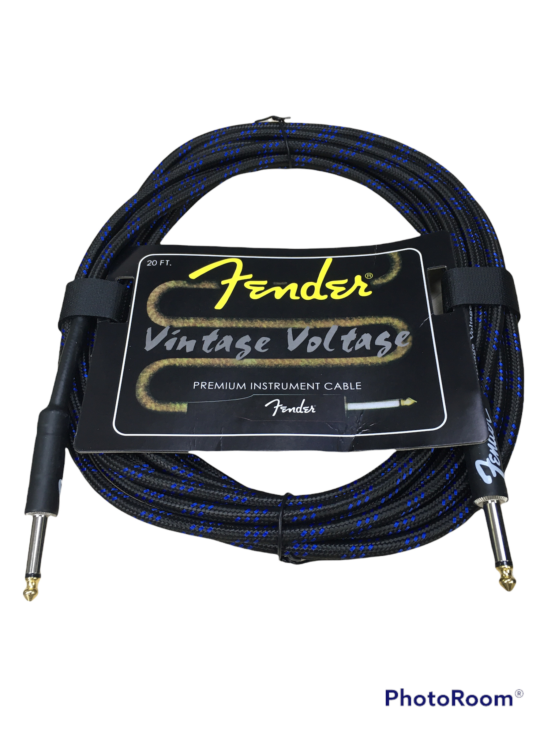 Cable De Instrumento Fender Vintage 6 Metros Guitarra Bajo 20ft - Imagen 2