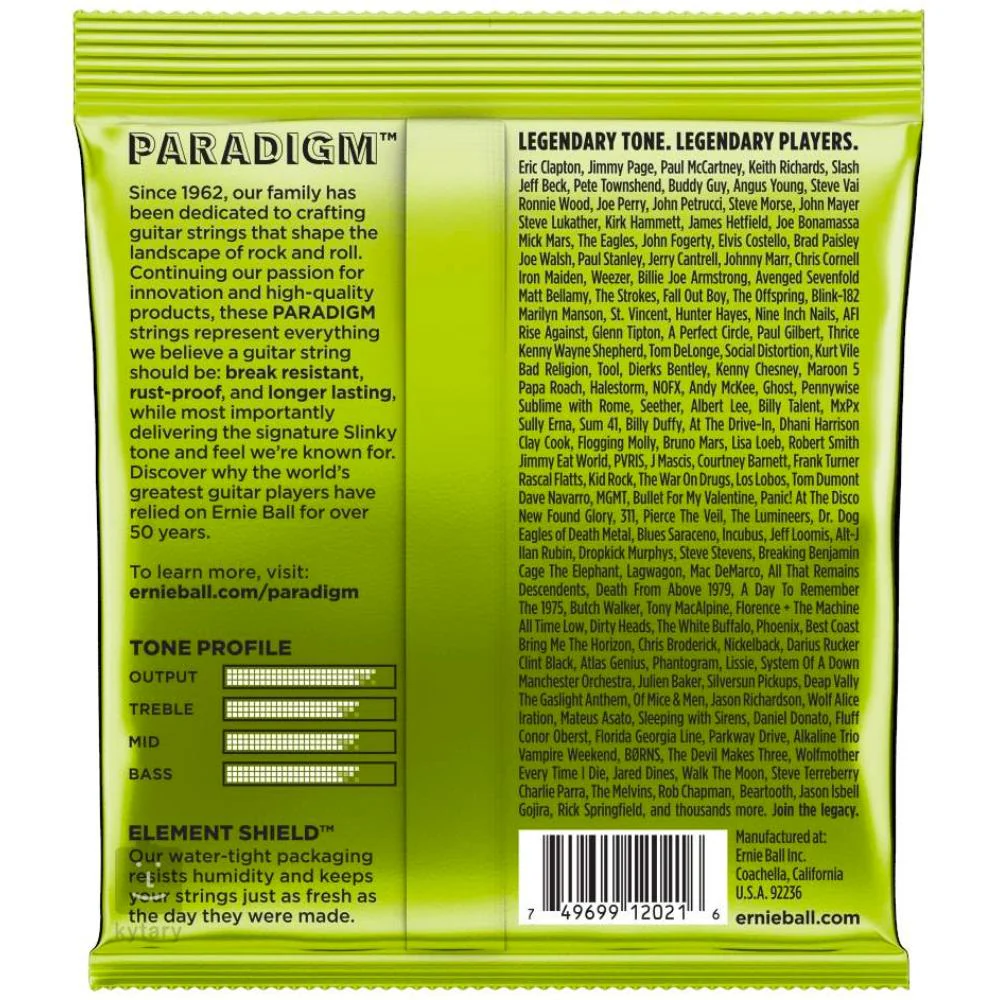 Cuerdas Guitarra Eléctrica 010-046 Ernie Ball P02021 Paradigm - Imagen 2